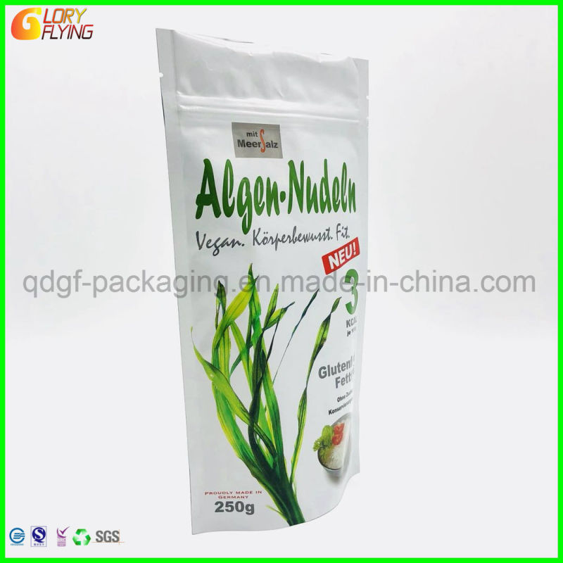 Spicy Peanut Plastic Packaging Bag with Zipper and Gravure Printing