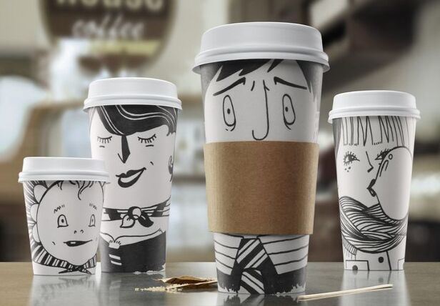 Ripple Wall / Double Wall / Single Wall Disposable Coffee Paper Cup