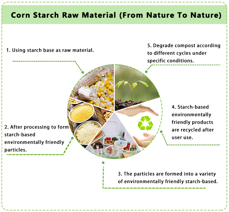 Corn Starch Biodegradable Cornstarch Bowls