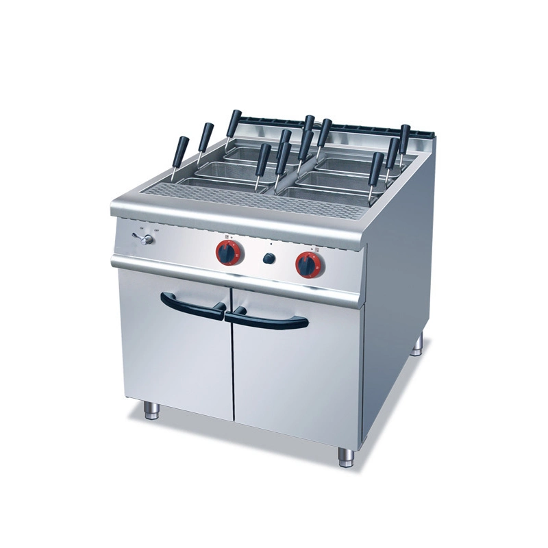 LPG Gas Stainless Steel 6 Cooking Pasta Noodles Boiler Gas Noodle Cooker with Cabinet