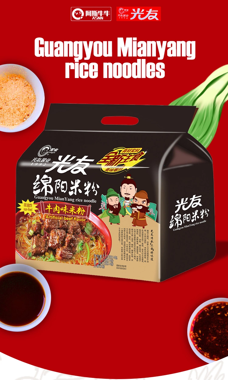 Wholesale Instant Rice Noodles Family Pack (135g*4bags) Beef Non-Fried Healthy Food Instant Vermicelli