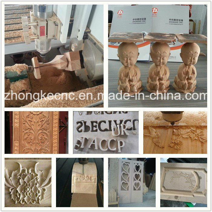 3D Rotary Attachment Multi-Heads Wood CNC Router