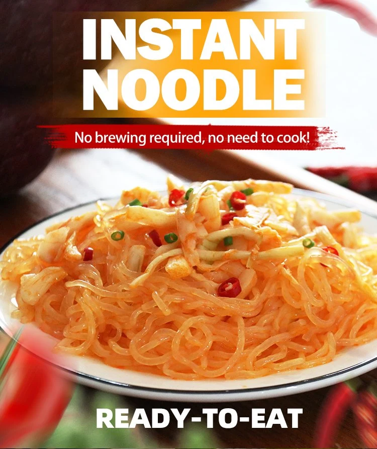 Spicy Shredded Bamboo Shoots Flavor Konjac Instant Noodles Keto Diet Food