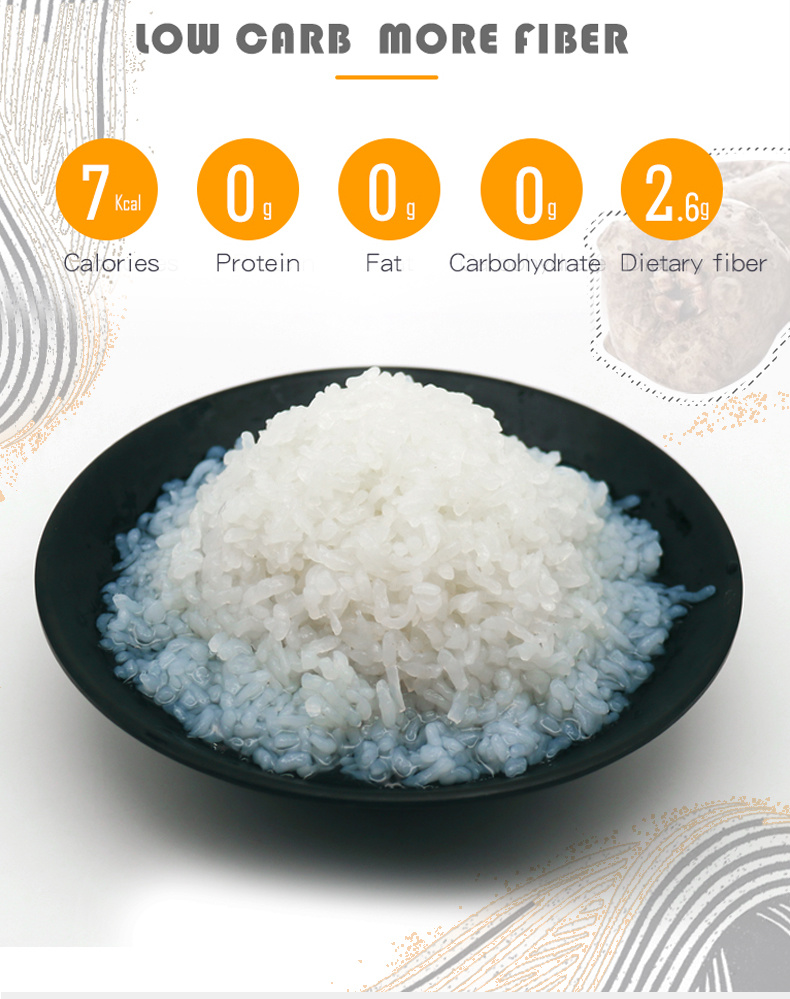 Healthy Konjac Organic Meals Diabetic Rice From China