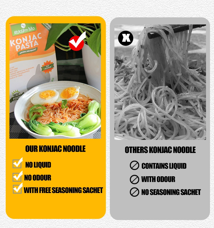 Healthy Food Instant Soup Noodle/ Diet Shirataki Noodles/ Branded Konjac Pasta