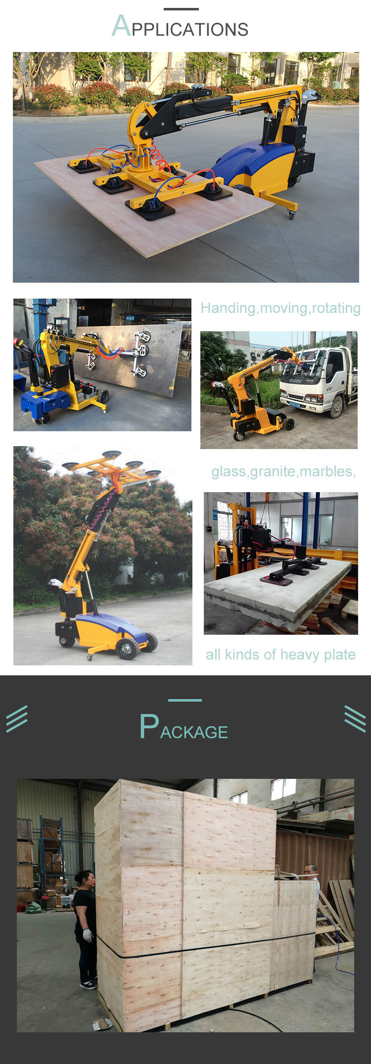 300kg Glass Lifting Machine Electrical Vacuum Lifter Hot Sales