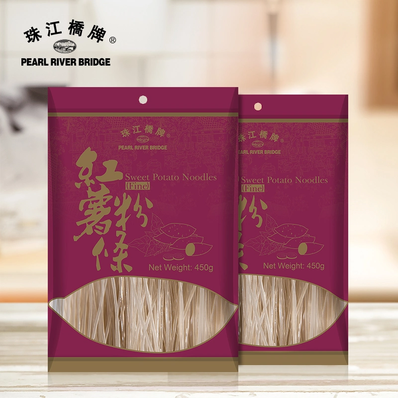 Pearl River Bridge Sweet Potato Noodles 450g (fine) High Quanlity Dried Noodles Without Any Additives
