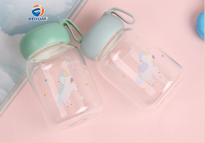 Wholesale Korea Creative Gift Cup Children Cartoon Cup Fruit Flower Cup Glass Cup