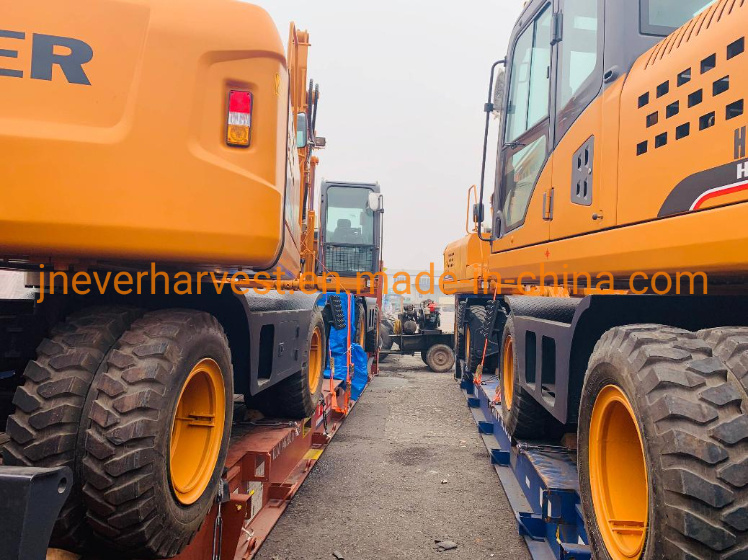 Korean Full Hydraulic System 15 Ton Wheel Bucket Digger Excavator