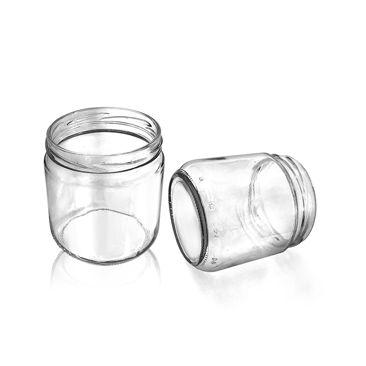 Stocked 300ml Round Indian Glass Pickle Jar with Tinplate Lid