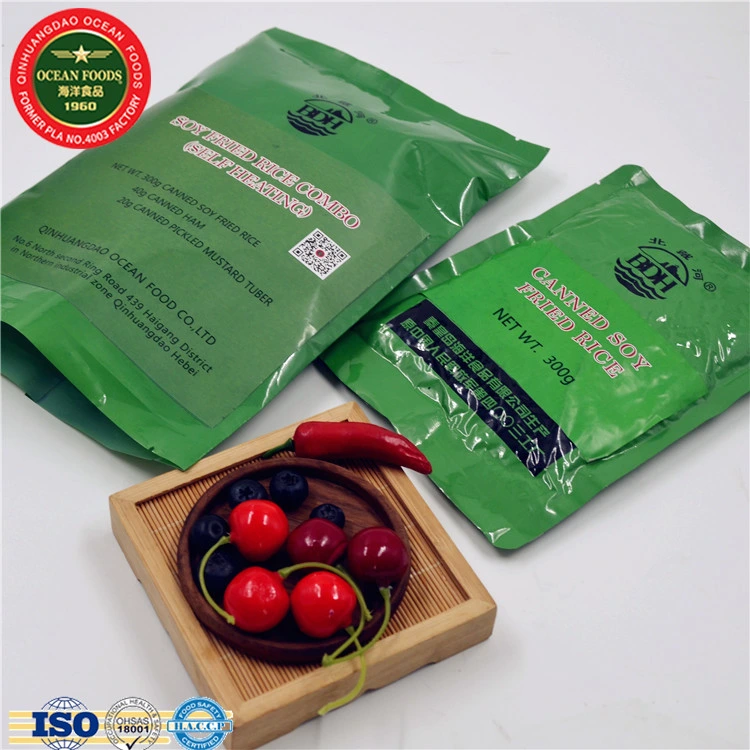 Ready to Eat Foods Instant Outdoor Cook Self-Heating Soy Fried Rice Meal