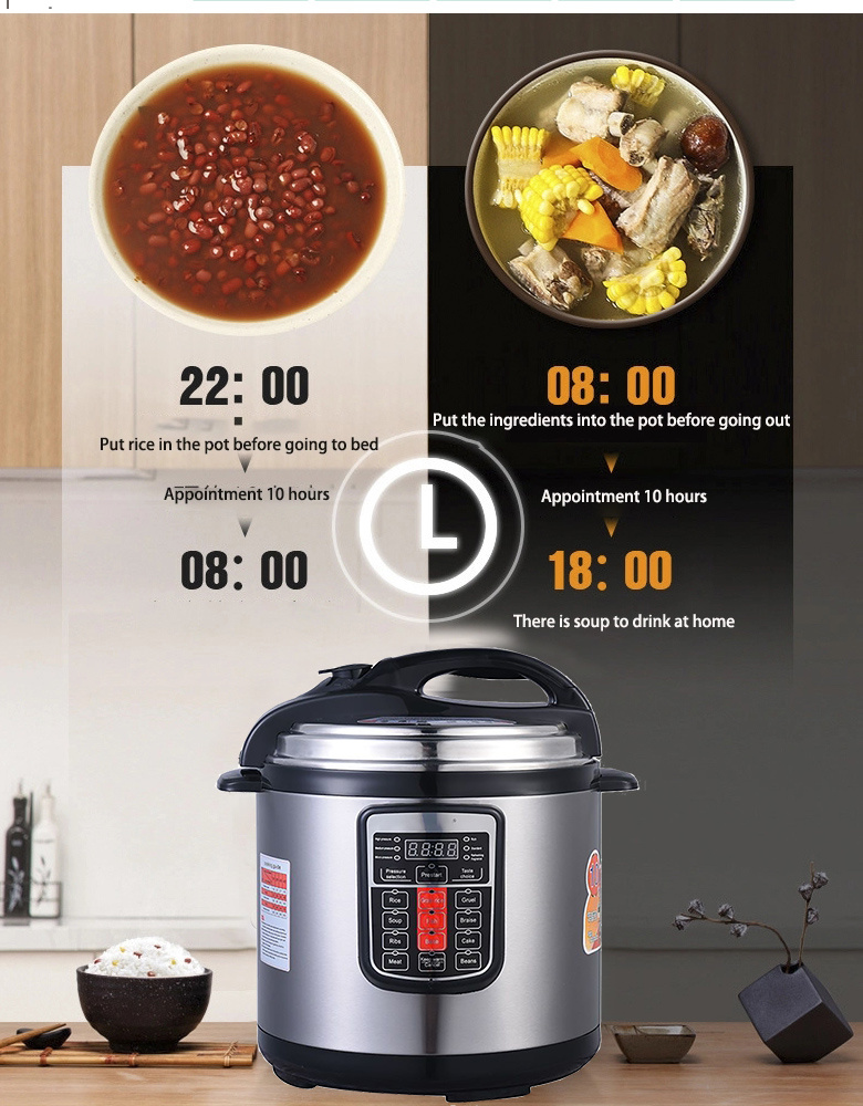 Electric Pressure Cooker Multifunction Safety Pressure Cooker, OEM Stainless Steel Pressure Cooker