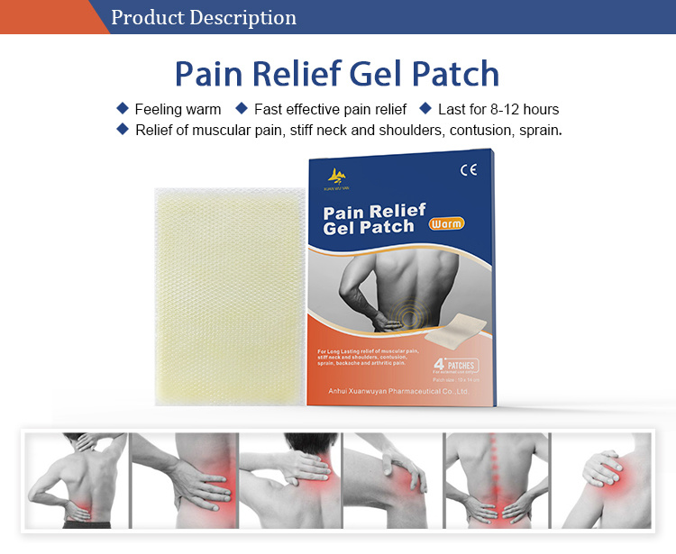 Disposable Self Warming Hydrogel Body Pain Relief Gel Pad