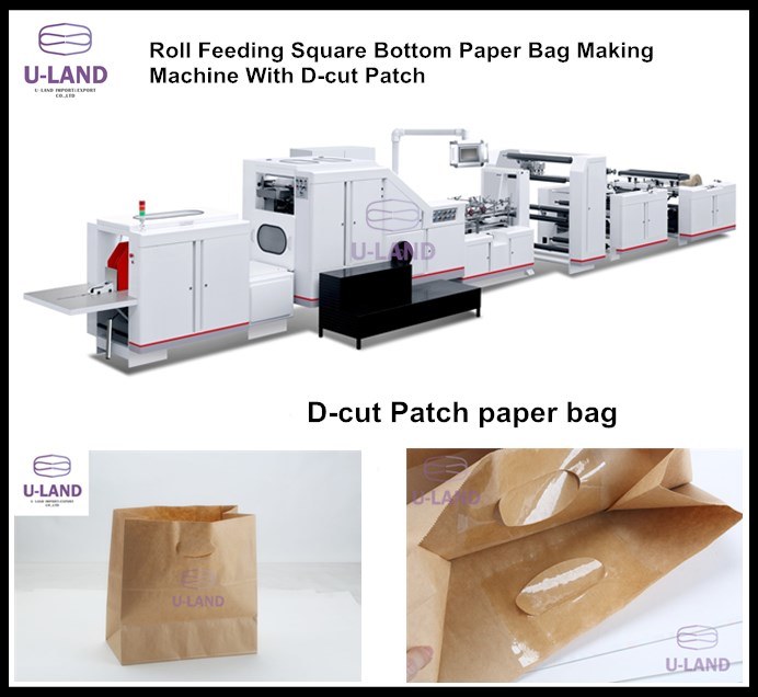 D Cut Die Cut Paper Bag Making Machine Automatically