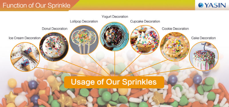 Wholesales Colorful Sprinkles for Bakery Decoration Ingredients