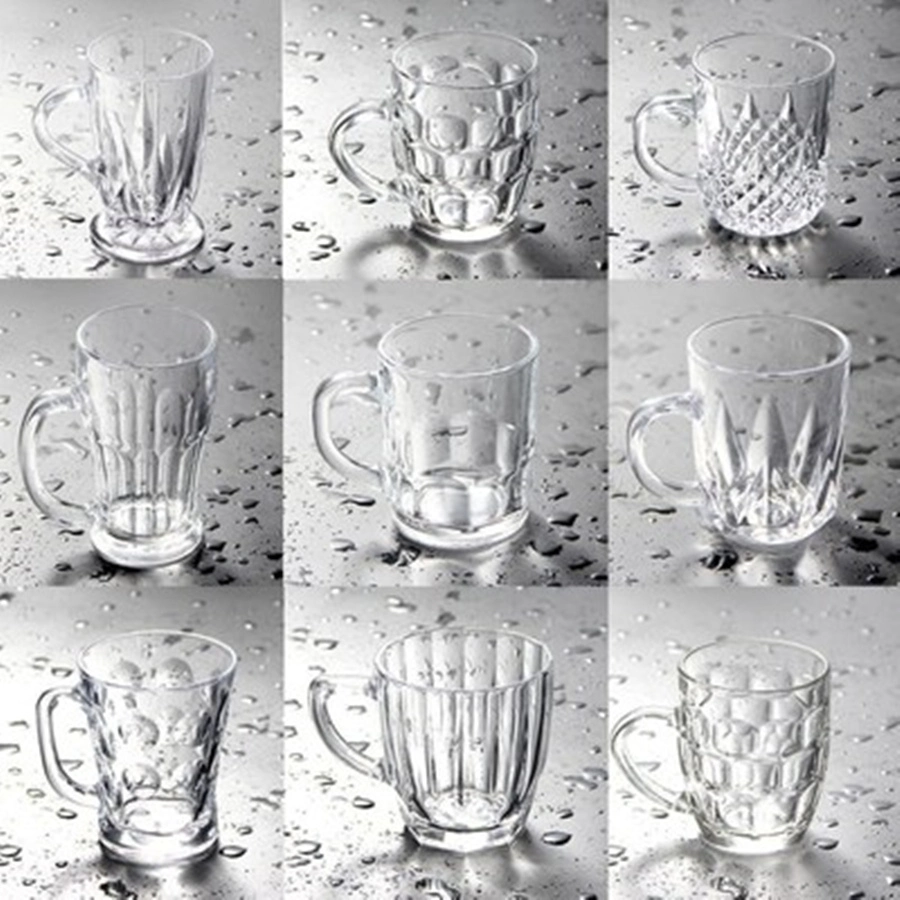 Clear Glass Crystal Design Sugar Bowls Decorative Candy Dishes