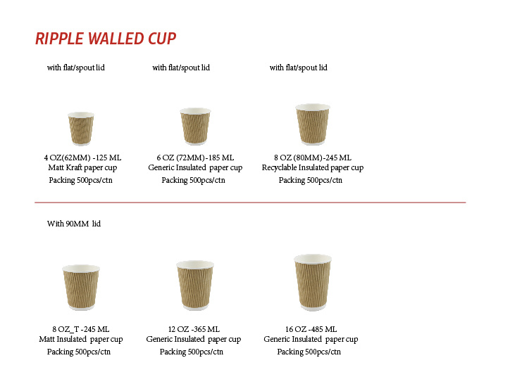 Double Wall Cup Hot Coffee Paper Cup Biodegradable Coffee Cup