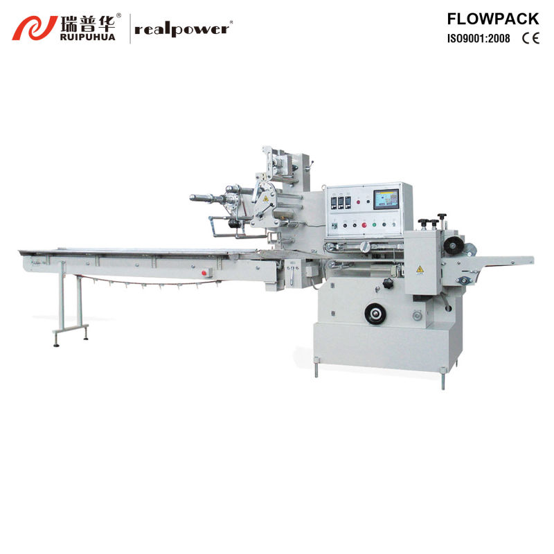 Horizontal Cooikes Cake Quick-Frozen Instant Food Chocolate Soap Tissue Flow Wrapper Pillow Servo Packing Machine