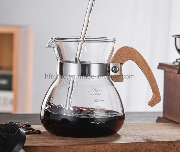 Made in China Glass Coffee Pot Hand Made Exquisite Glass Coffee Pot