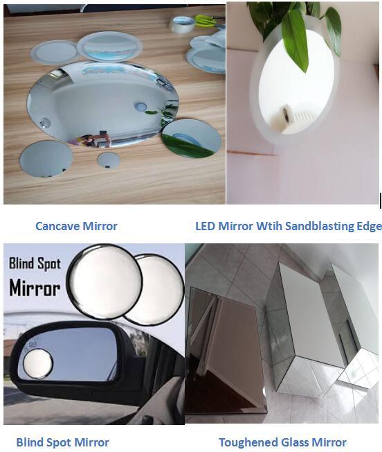 1mm-6mm Clear Aluminum Glass Mirror, Glass Mirror Sheet Factory