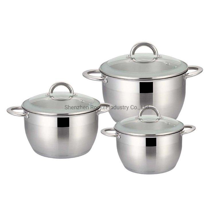 Hot Pot Cooking Set Stainless Steel Cookware Stock Pot