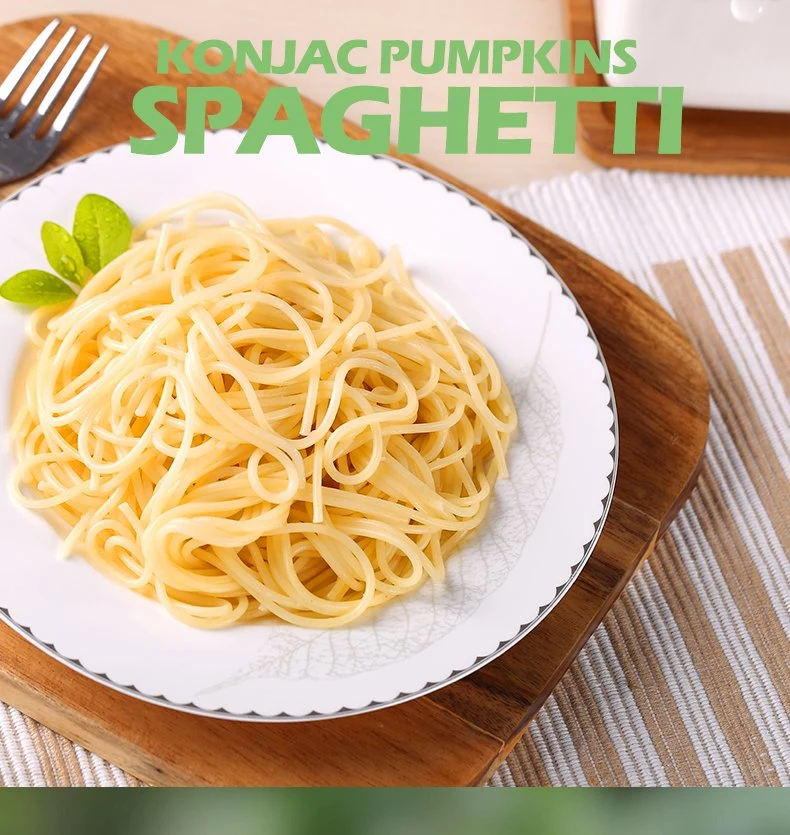 High Quality Chinese Instant Noodles Tasty Konjac Pumpkins Spaghetti for Quick Cooking Noodles