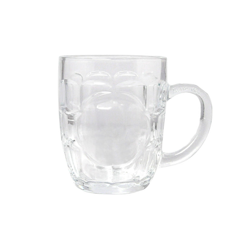 Hot Sell Clear Grinking Glass Beer Mug with Handle