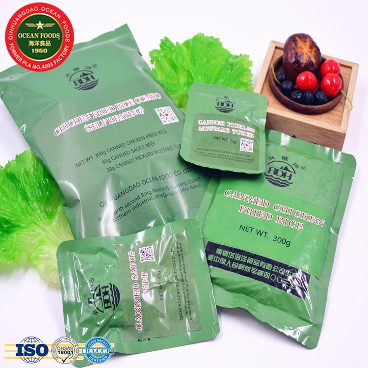 Ready to Eat Foods Instant Emergency Cook Self-Heating Stewed Beef Fried Rice Meal