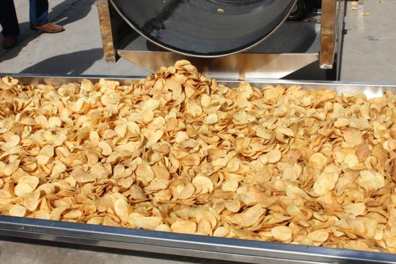Gas Heated Plantain Potato Chips Donut Deep Fryer Frying Machine
