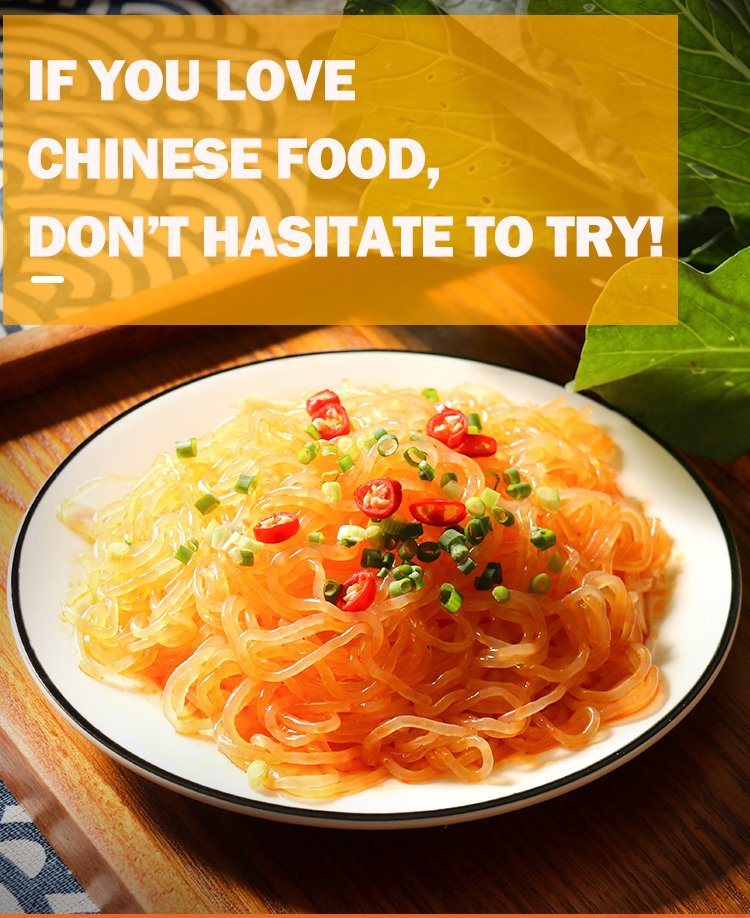 Sour and Crisp Chilli Noodles Zero Fat Low Calorie Konjac Food