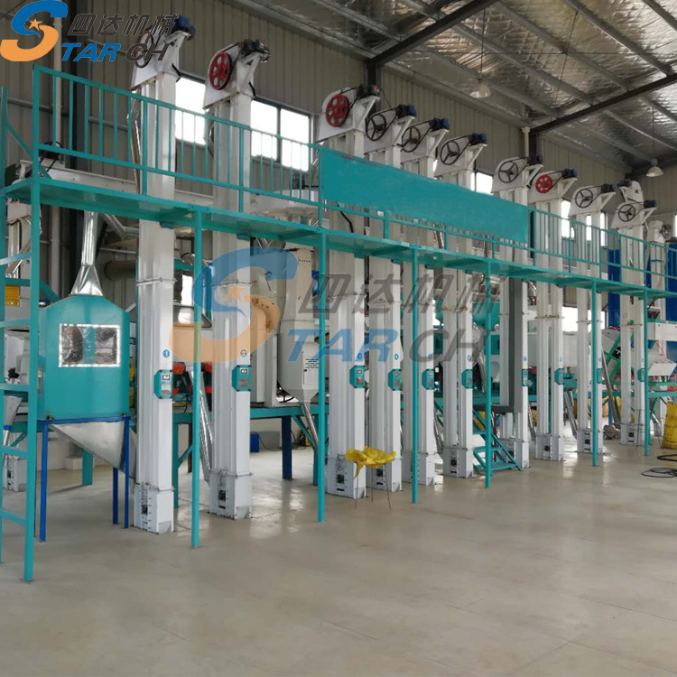 Auto Rice Machine 30 Tons Rice Mill with Rice Polisher