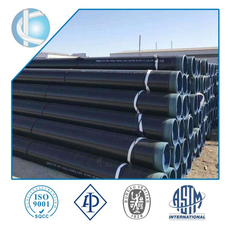 Welded or ERW Carbon Steel Pipe with 3PE or 3lpe or PE Coating China