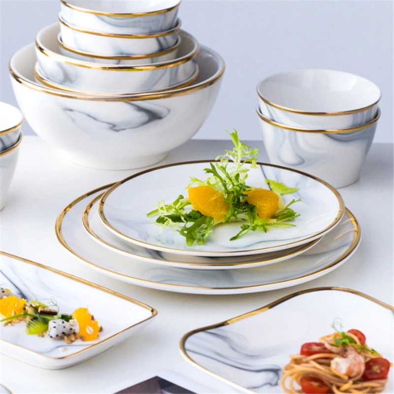 Creative Phnom Penh Marble Ceramic Dishes and Dishes
