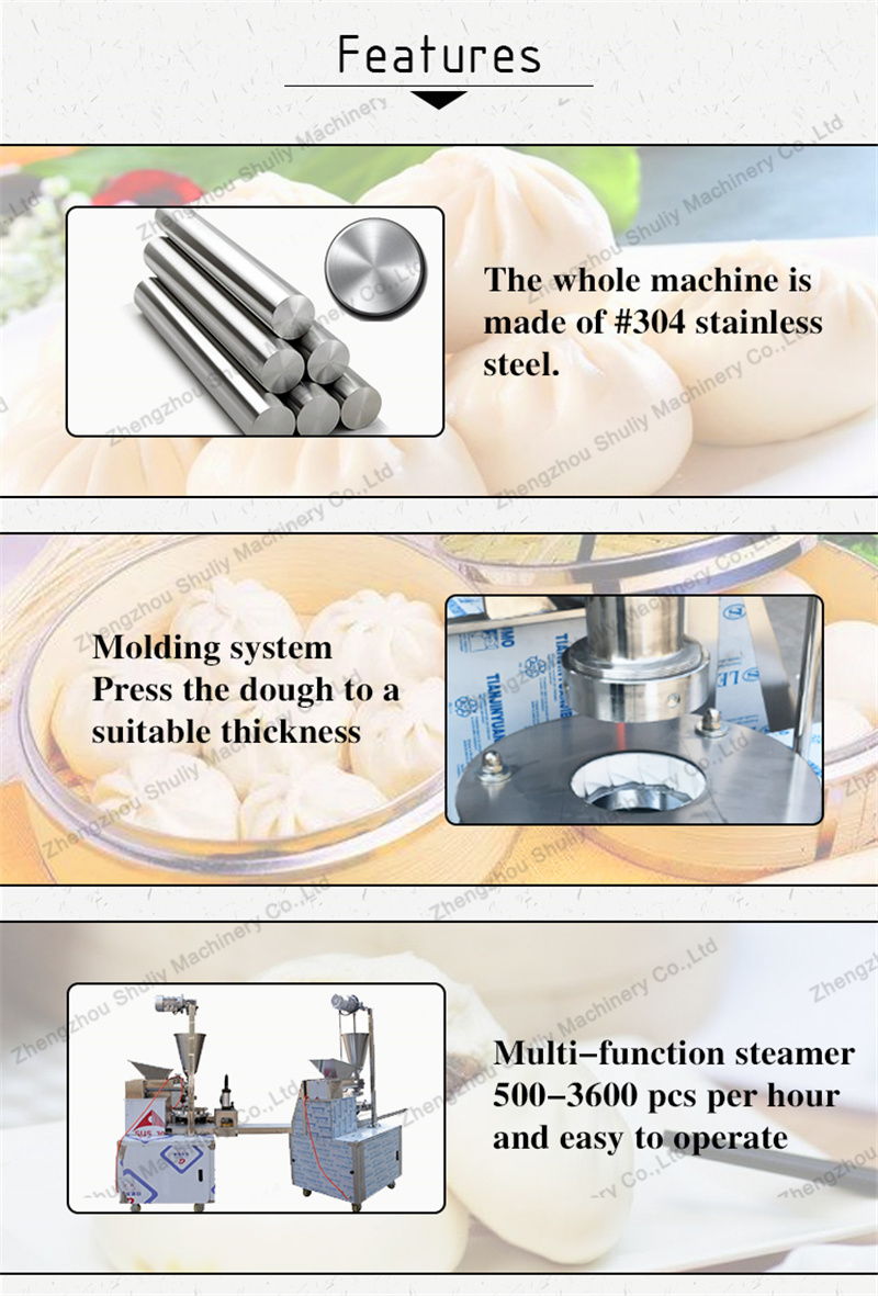 Industrial Siopao Momo Stuffed Steamed Bun Making Machine