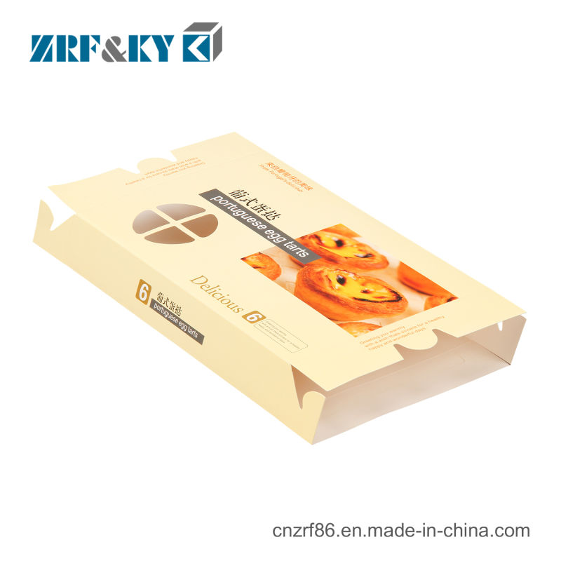 Custom Printed Food Grade Cake/Custard/Egg Tarts Packaging Boxes for Bakery