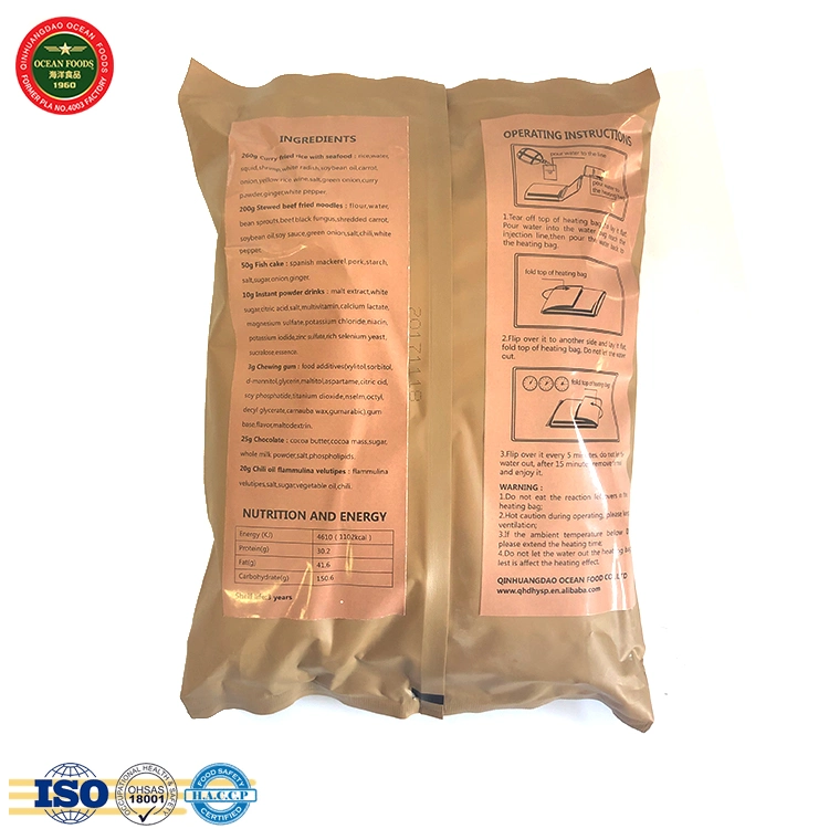 17 Menu 5 Military Meal Ready to Eat Instant Self Heating Food