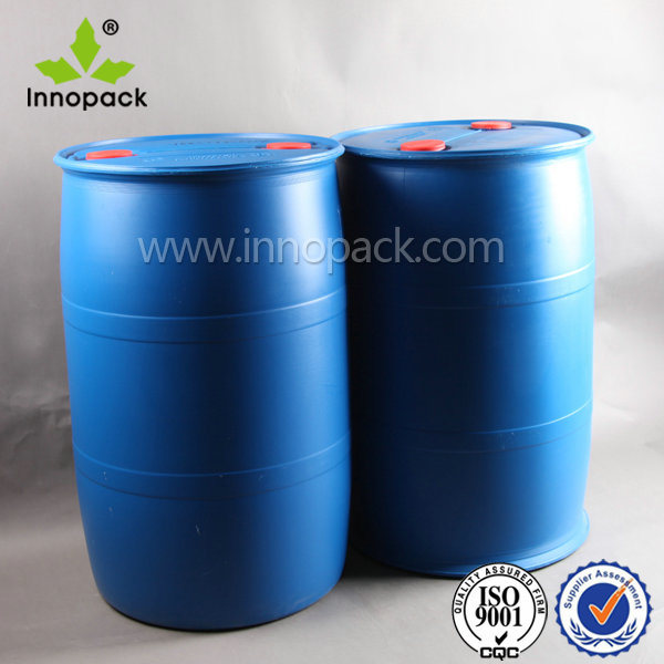 200L Blue HDPE Plastic Drum for Packing Tomatoes with Two Necks