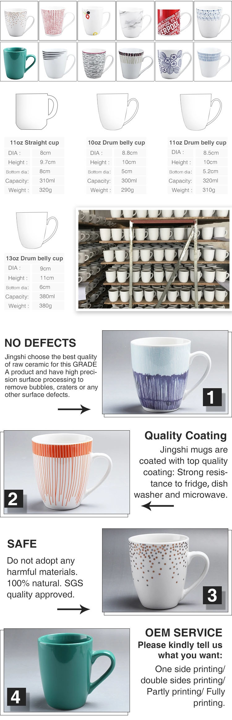 Hot Sell Personalized Coffee Mug Ceramic White Tea Mug