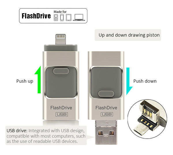 Hot Popular Metal 3.0 USB Port OTG USB Flash Drives