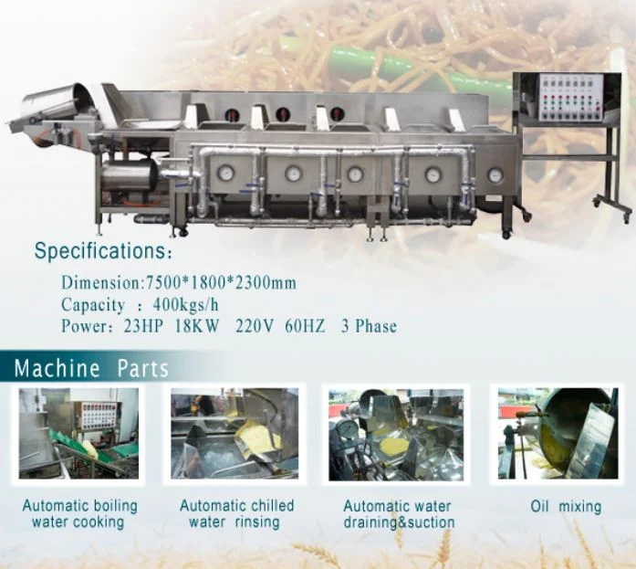 Automatic Cooked Noodle Machine/Noodles Cooking Machine/Food Cooking Machine/Food Cooking Processing Line/Oden Cooking Machine