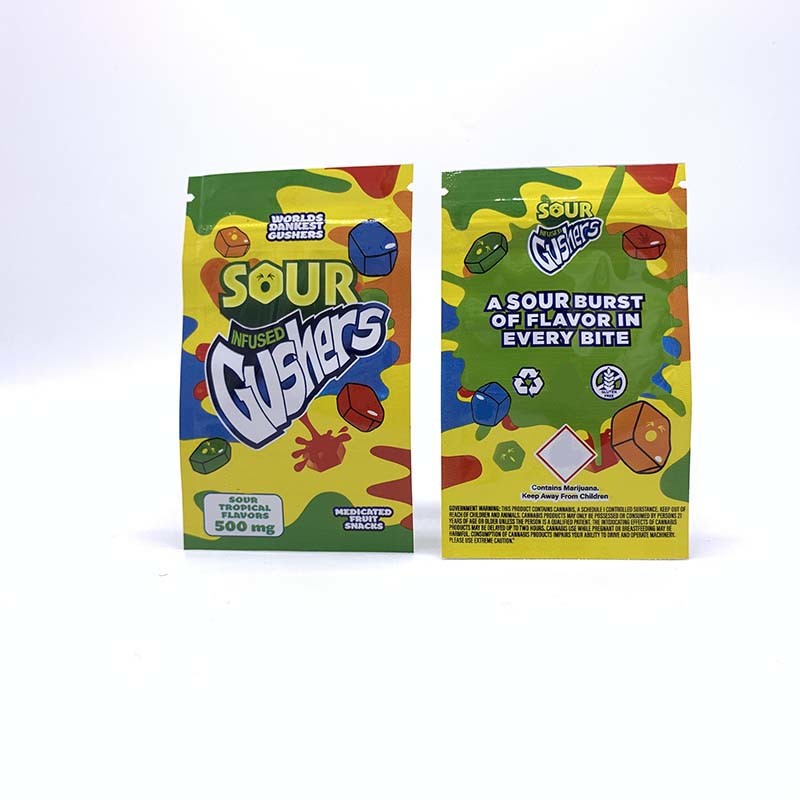 New Hot Selling Items Starburst Skittles Baked Bros Medicated Edibles Sour Gushers Sour Patch Package Pouch Gummies Bag