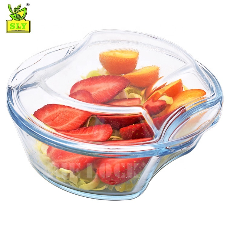 Amzaon / Supermarket Hot Sale Pyrex Glass Casserole Dish Pot with Glass Lid Set