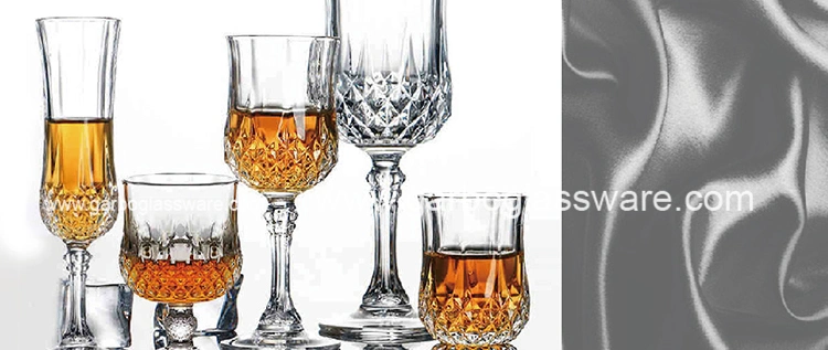 13oz Diamond Design Glass Whiskey Cup Tall Wide Mouth Beverage Engraved Glass Cup Tumbler (GB041012ZB)