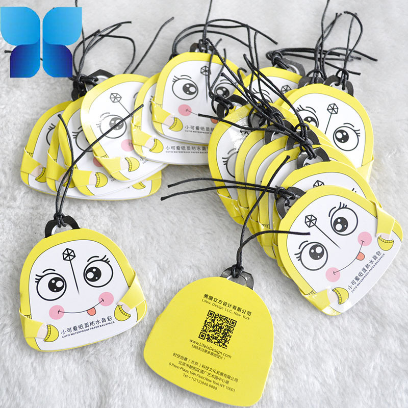 Hot Sale Paper Hang Tags for Children's Bags/Children's Clothing