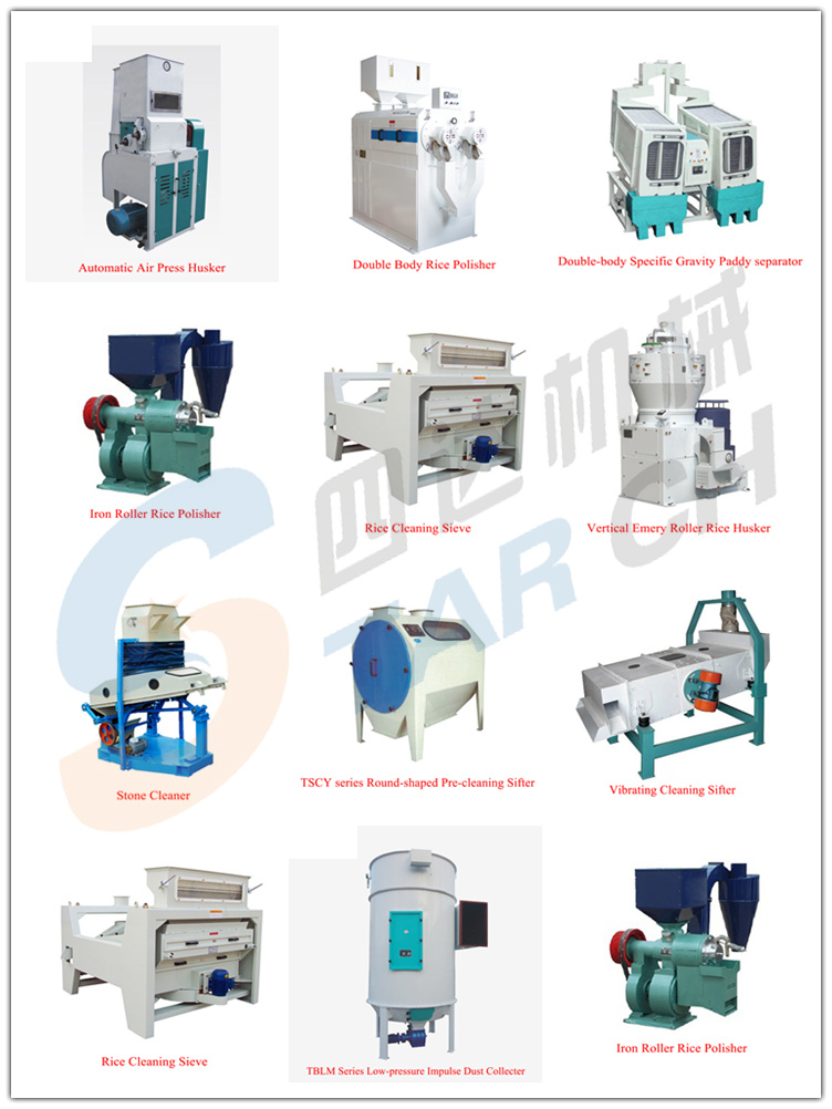 Full Set Automatic Operation Rice Miller with Low Broken Rice Rate