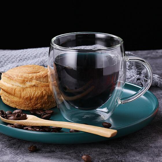 Glass Cups for Coffee Pyrex Glass Coffee Mug 12oz Coffee Cup 8oz Glass Tea Cup