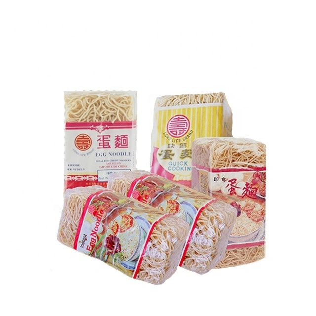 Instant Food Dry Egg Noodles 250g/400g/500g in Plastic Packing
