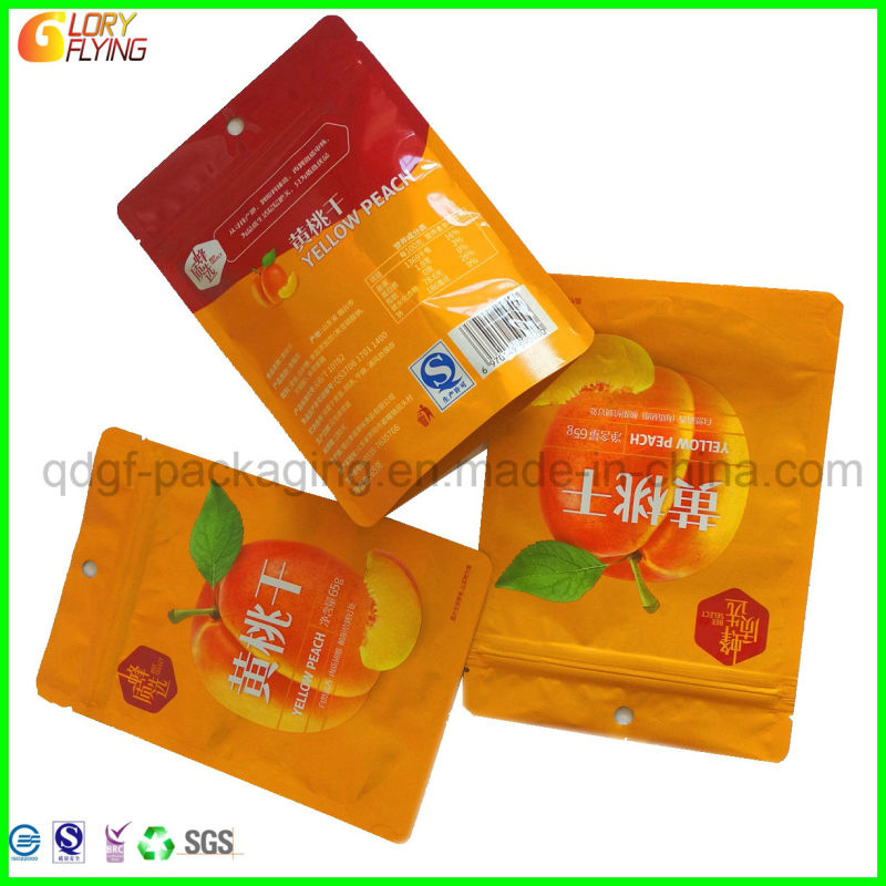 Spicy Peanut Plastic Packaging Bag with Zipper and Gravure Printing