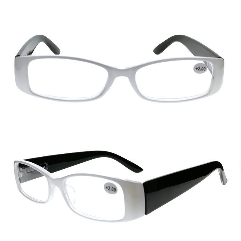 Flat Frame Reading Glasses with Wide Temples for Adult