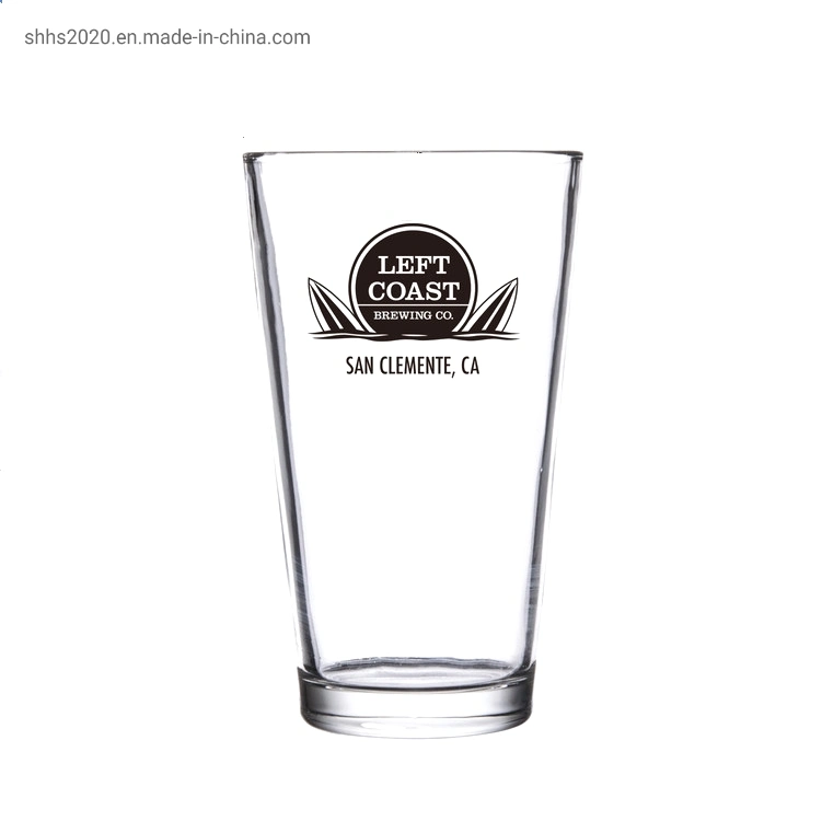 16oz Pint Glass Beer Glass Customized Logo Glass Wholesale Machine Made Good Quality Glassware